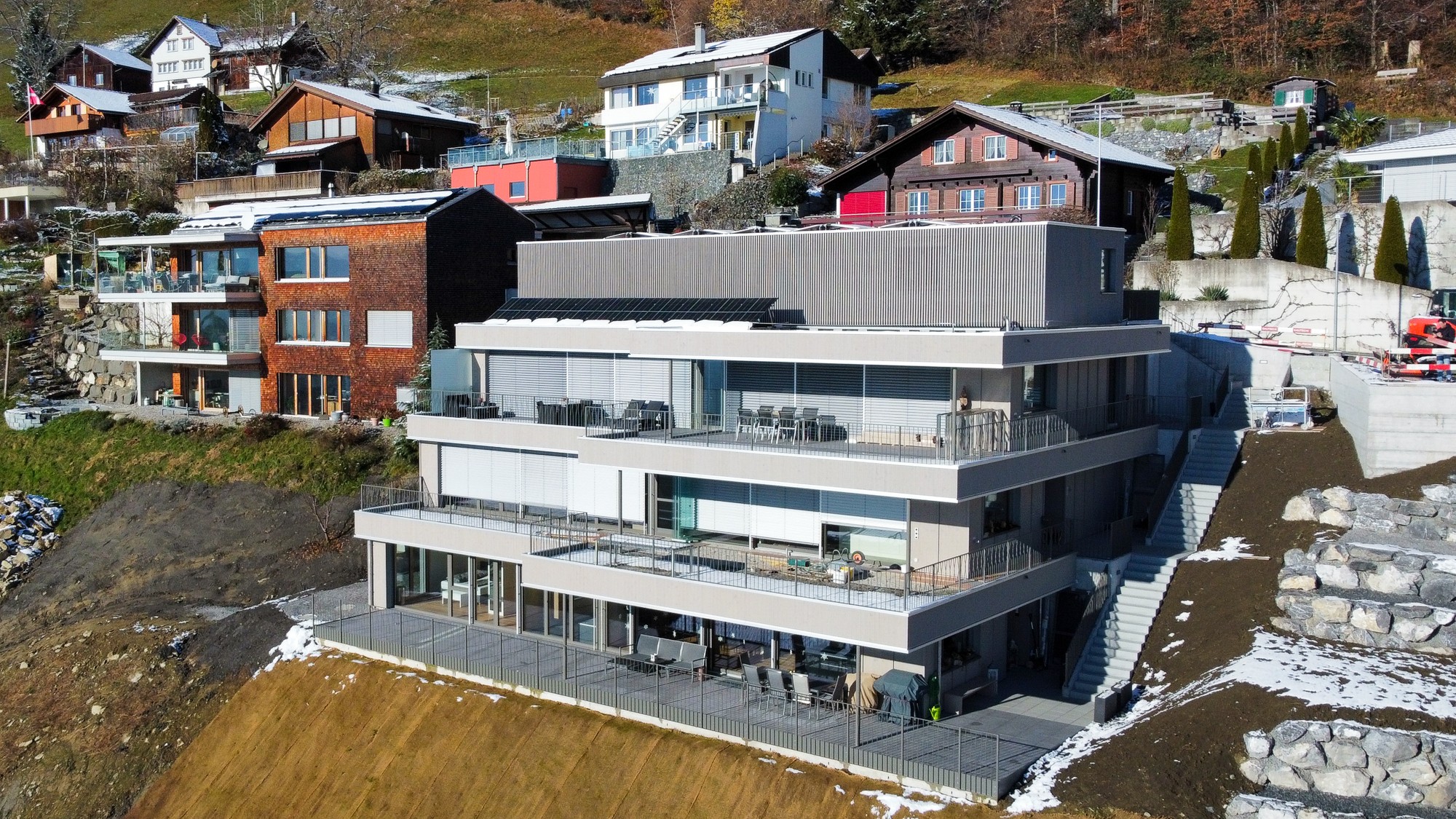 Neubau 3 Terrassehäuser in Oberegg